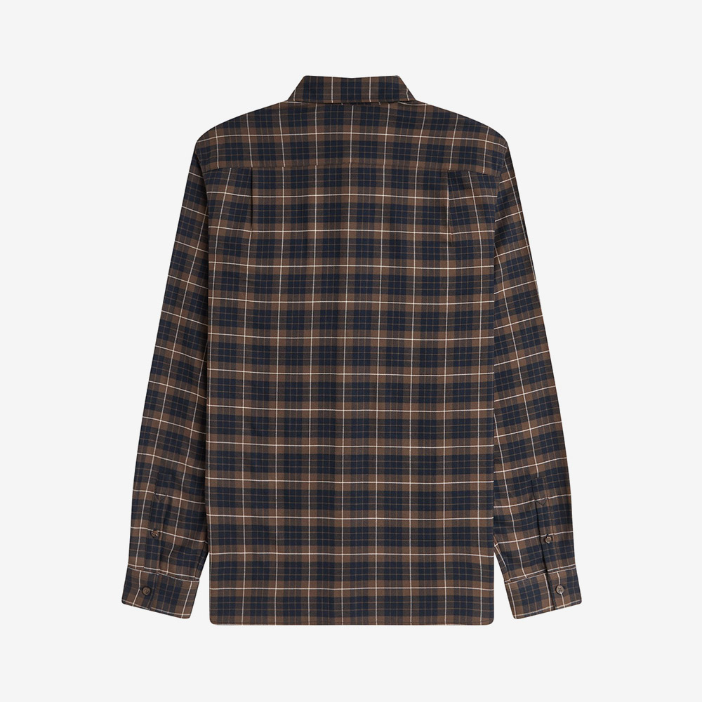 프레드 페리 브러시드 트윌 타탄 셔츠 번트 토바코(Fred Perry Brushed Twill Tartan Shirt Burnt Tobacco) - 6