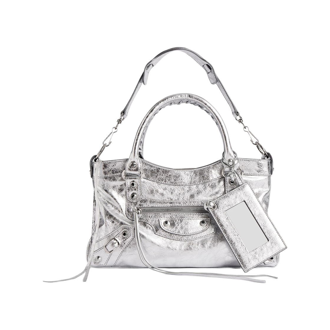 발렌시아가 르 시티 퍼스트 백 실버