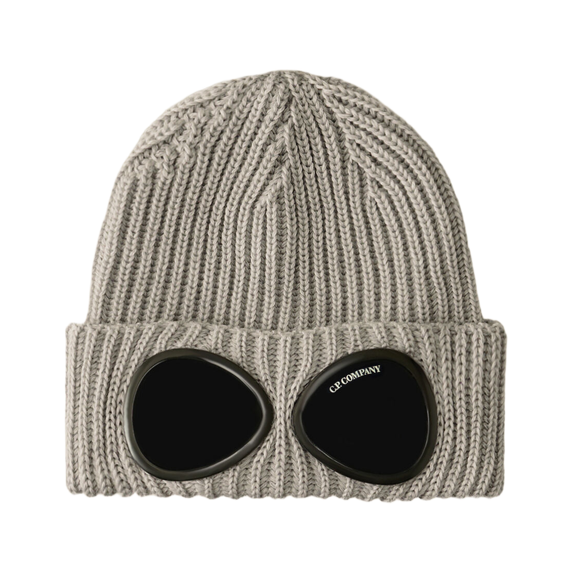 RFCMAC742A005509AM92 C.P. Company Extra Fine Merino Wool Goggle Beanie Moon Melange Grey - 25FW