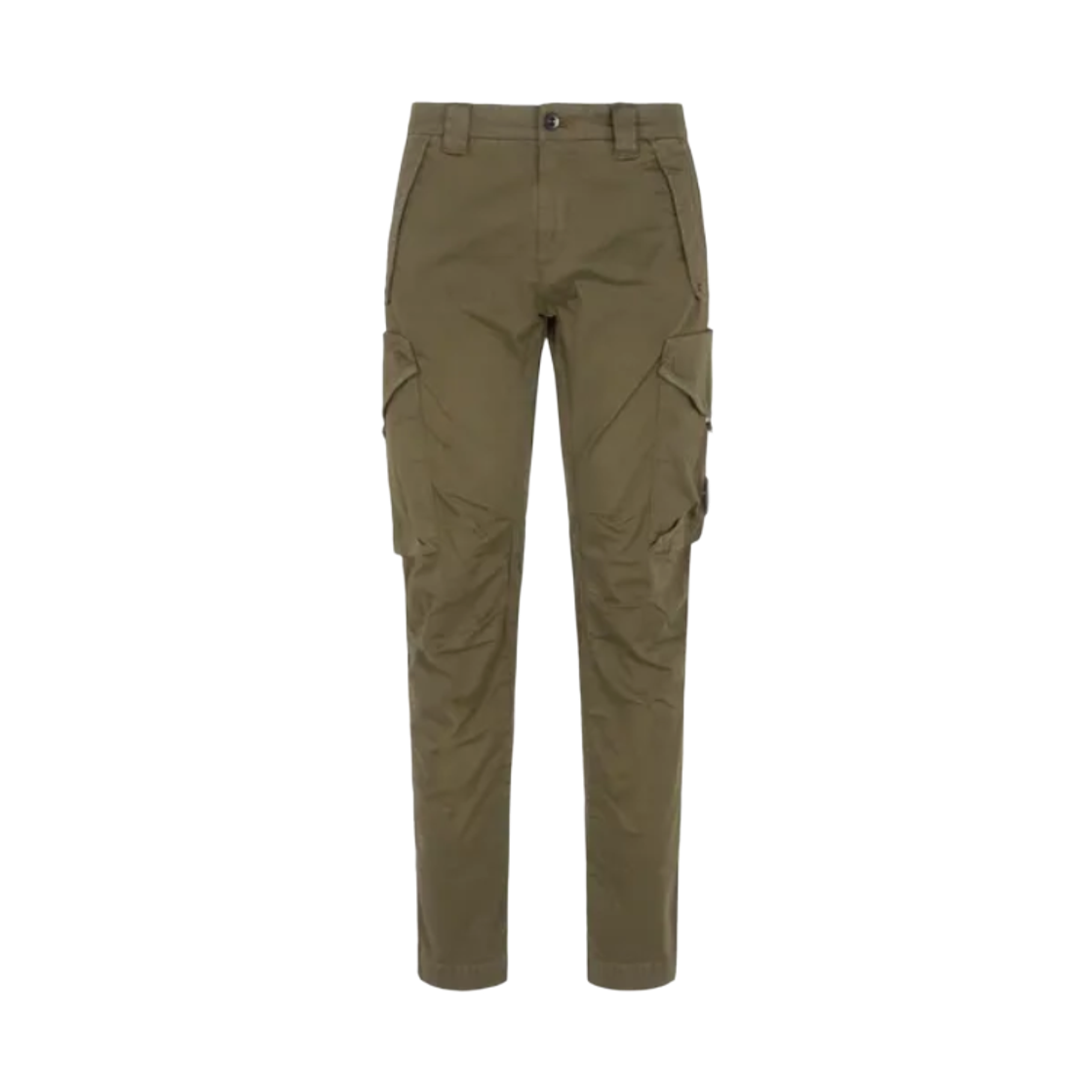 18CMPA058A005694G683 C.P. Company Stretch Sateen Utility Cargo Lens Pants Ivy Green - 25SS