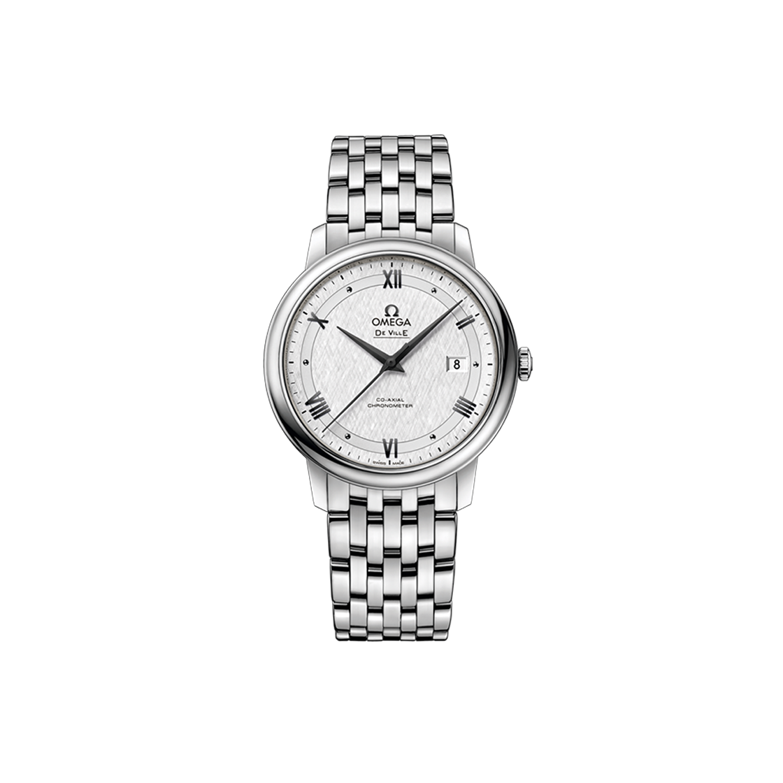ITLCSK7KESWW Omega De Ville Prestige 39.5mm Silver Roman + Dot No. 6878