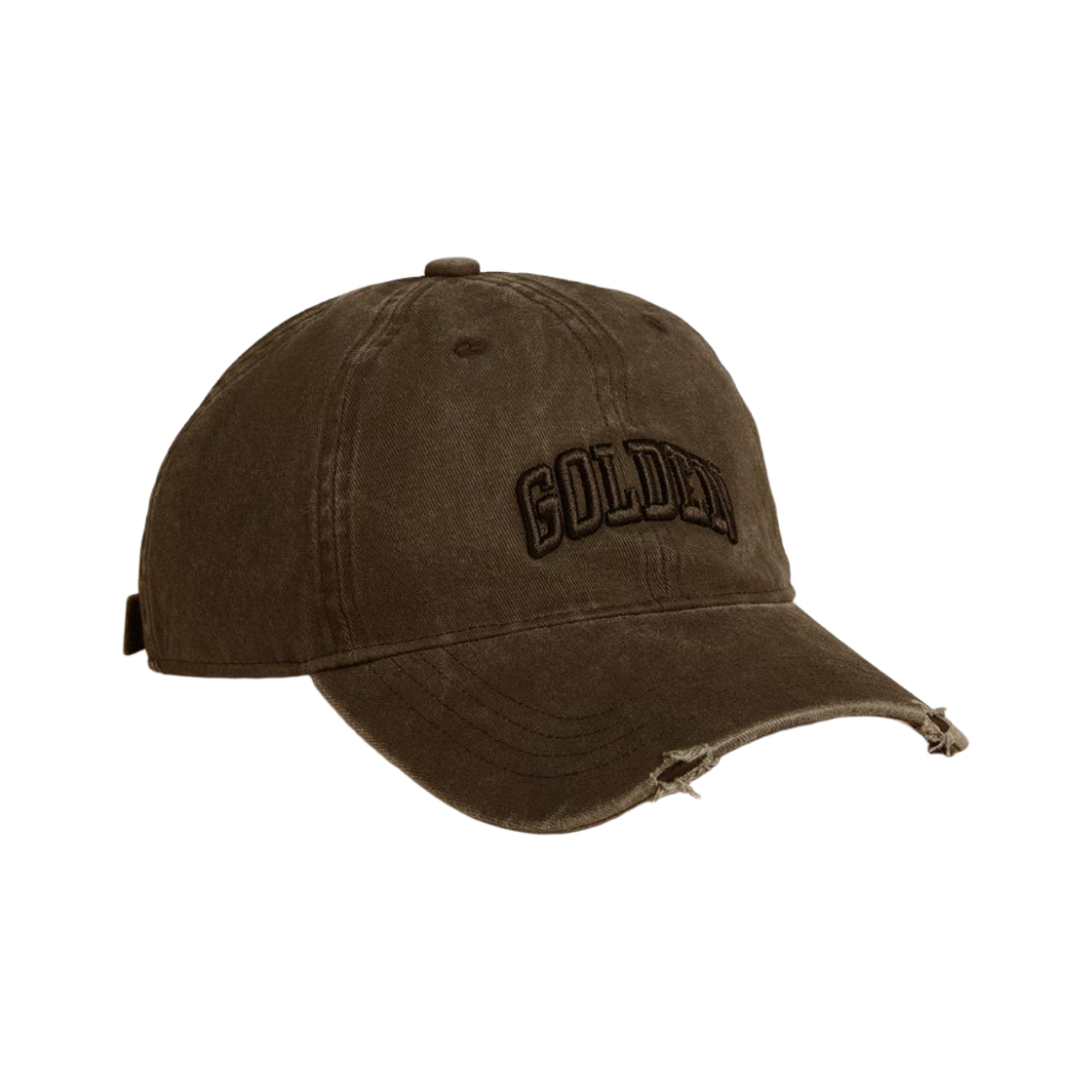 골든구스 자수 디스트레스드 베이스볼 캡 그레이(Golden Goose Distressed Baseball Cap with Embroidery Grey) - 2