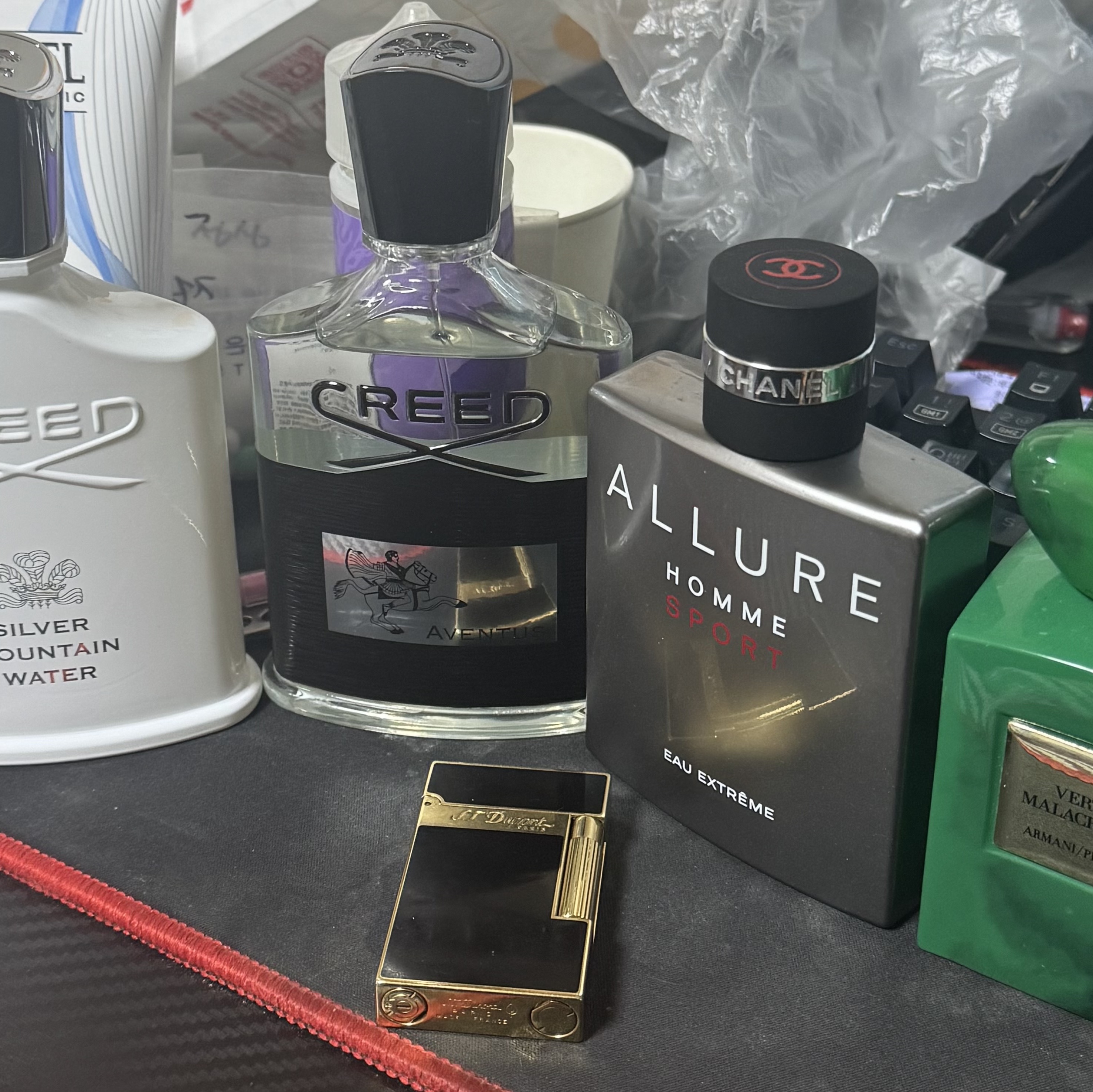Creed Silver Mountain Water Eau De Parfum 100ml, Chanel Allure Homme Sprort Eau Extreme Eau De Parfum 100ml 착용 스타일