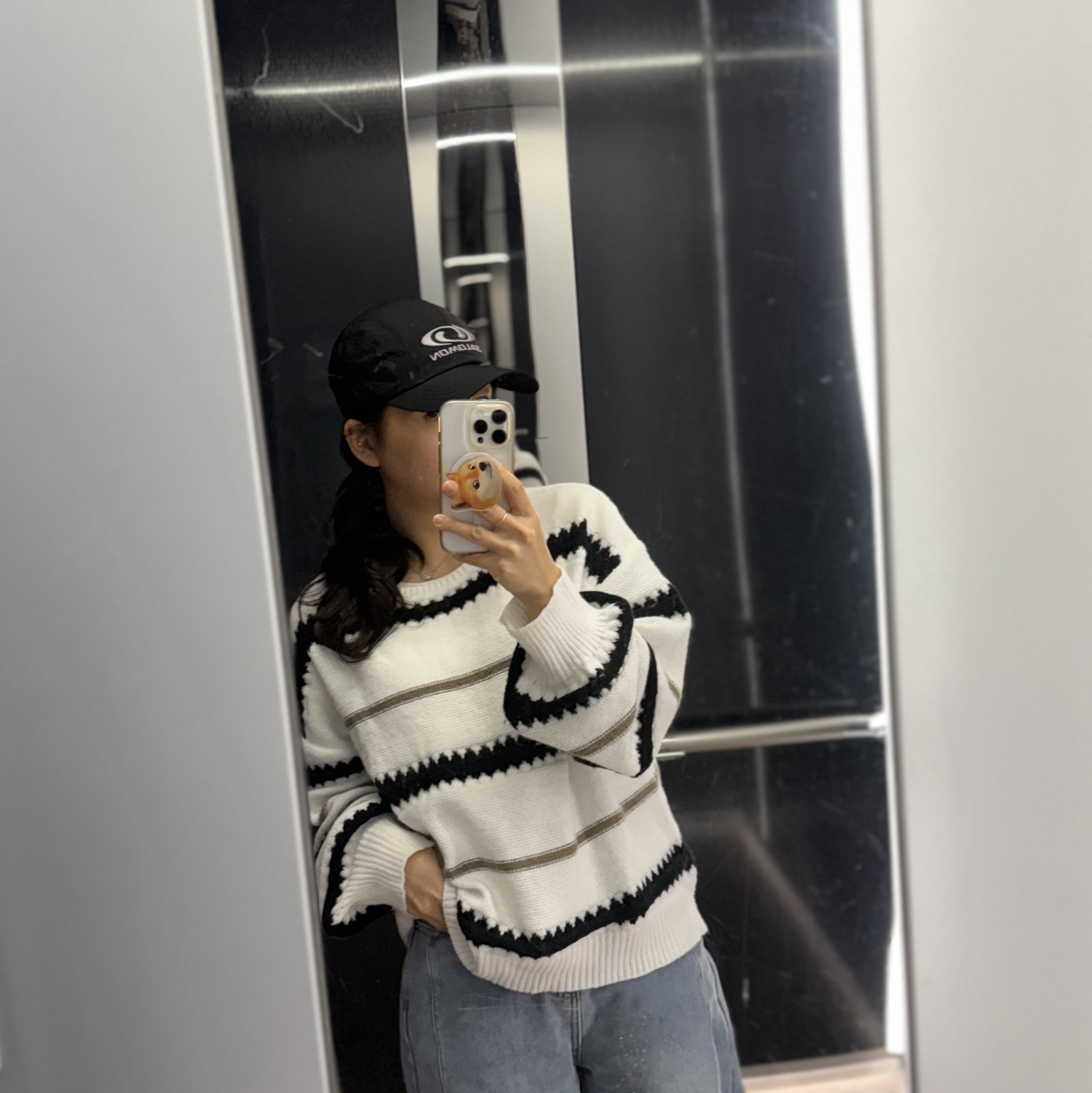 Salomon Link Camp Cap Black 착용 스타일