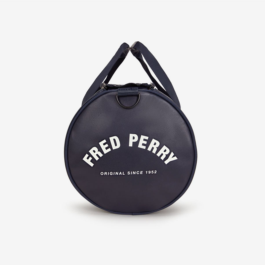 프레드 페리 토널 클래식 배럴 백 네이비(Fred Perry Tonal Classic Barrel Bag Navy Snow White) - 6