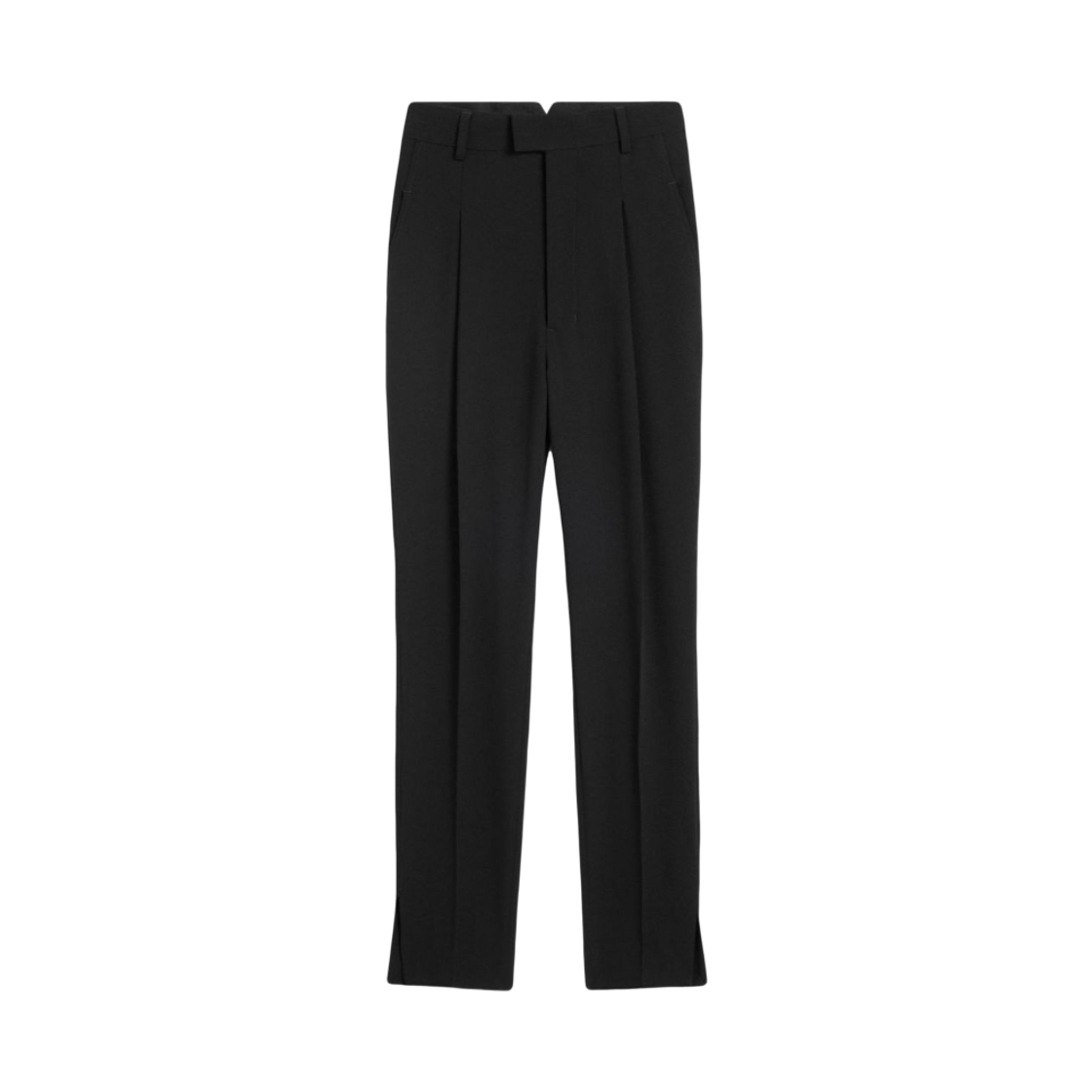 (W) 아미 울 테일러드 팬츠 블랙((W) AMI Wool Tailored Pants Black)