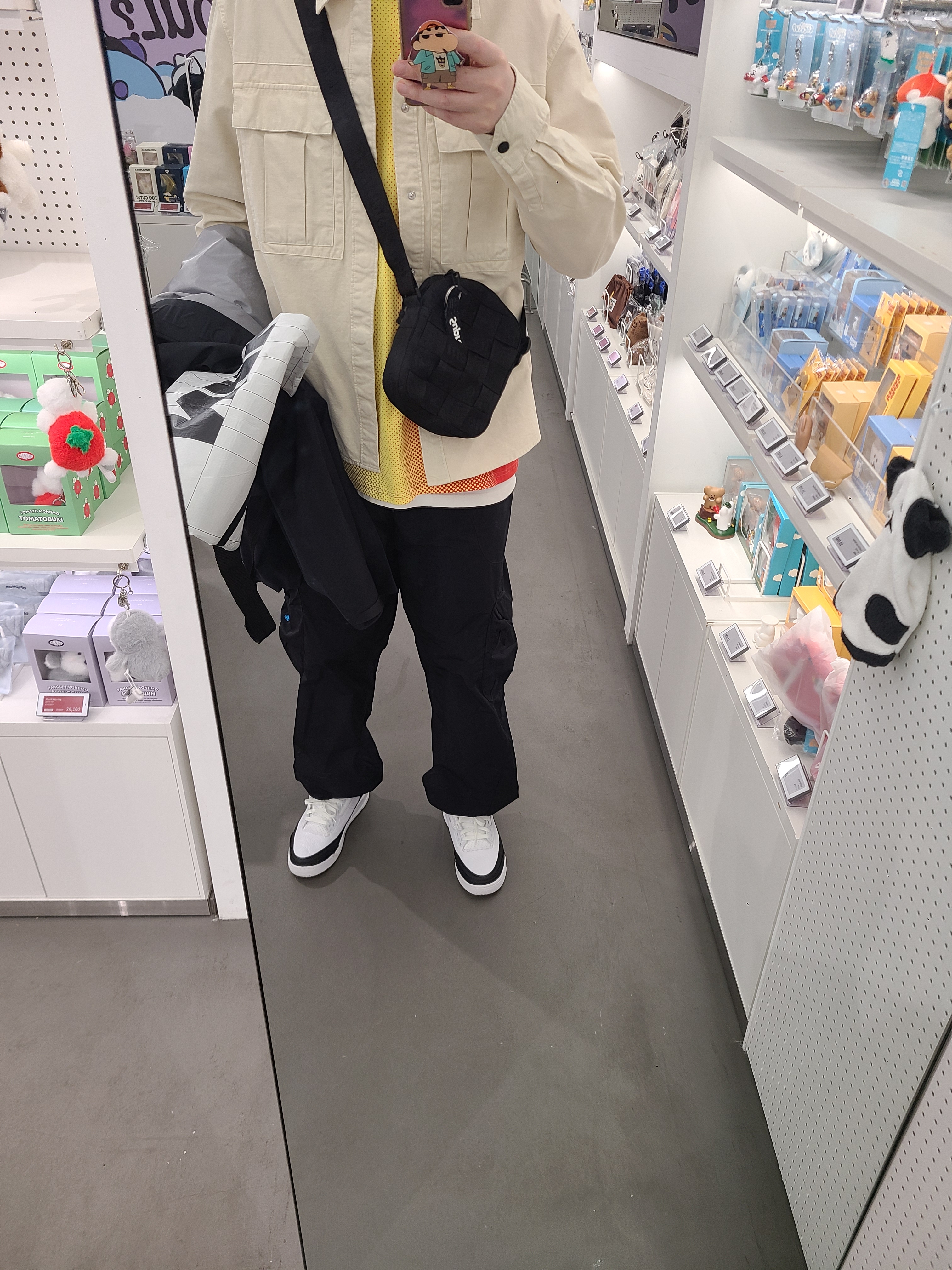 Nike x Stussy NRG FL LS Top Multi Color (DO5308-902), Nike x Off-White NRG Track Pants Black - US/EU 착용 스타일 - 2