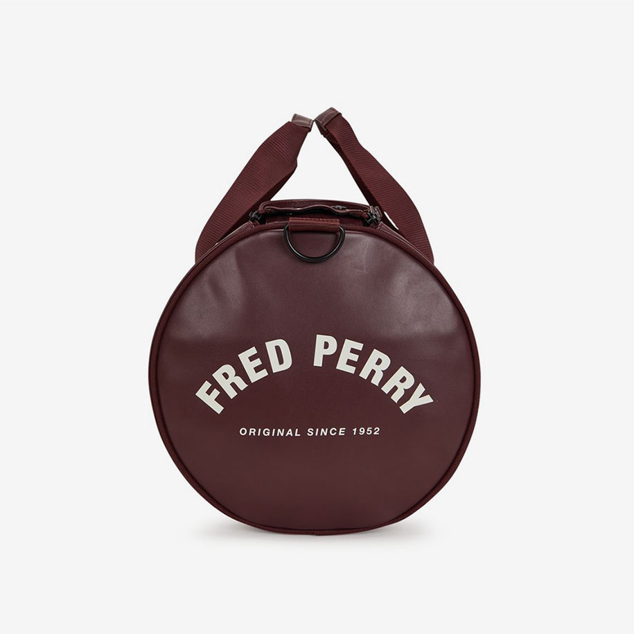 프레드 페리 토널 클래식 배럴 백 옥스블러드(Fred Perry Tonal Classic Barrel Bag Oxblood) - 6