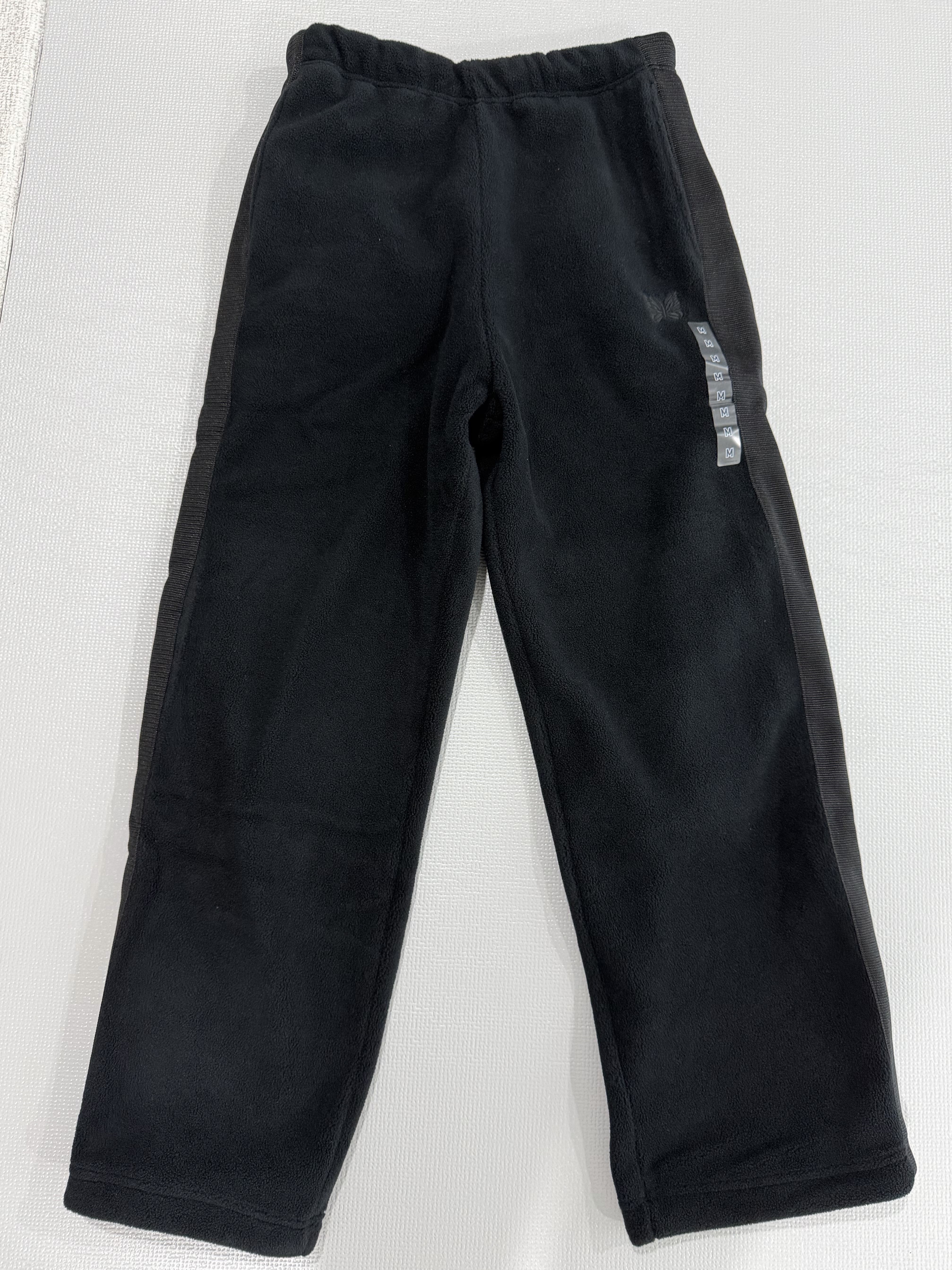 Uniqlo x Needles Fleece Wide Pants Black - KR 착용 스타일