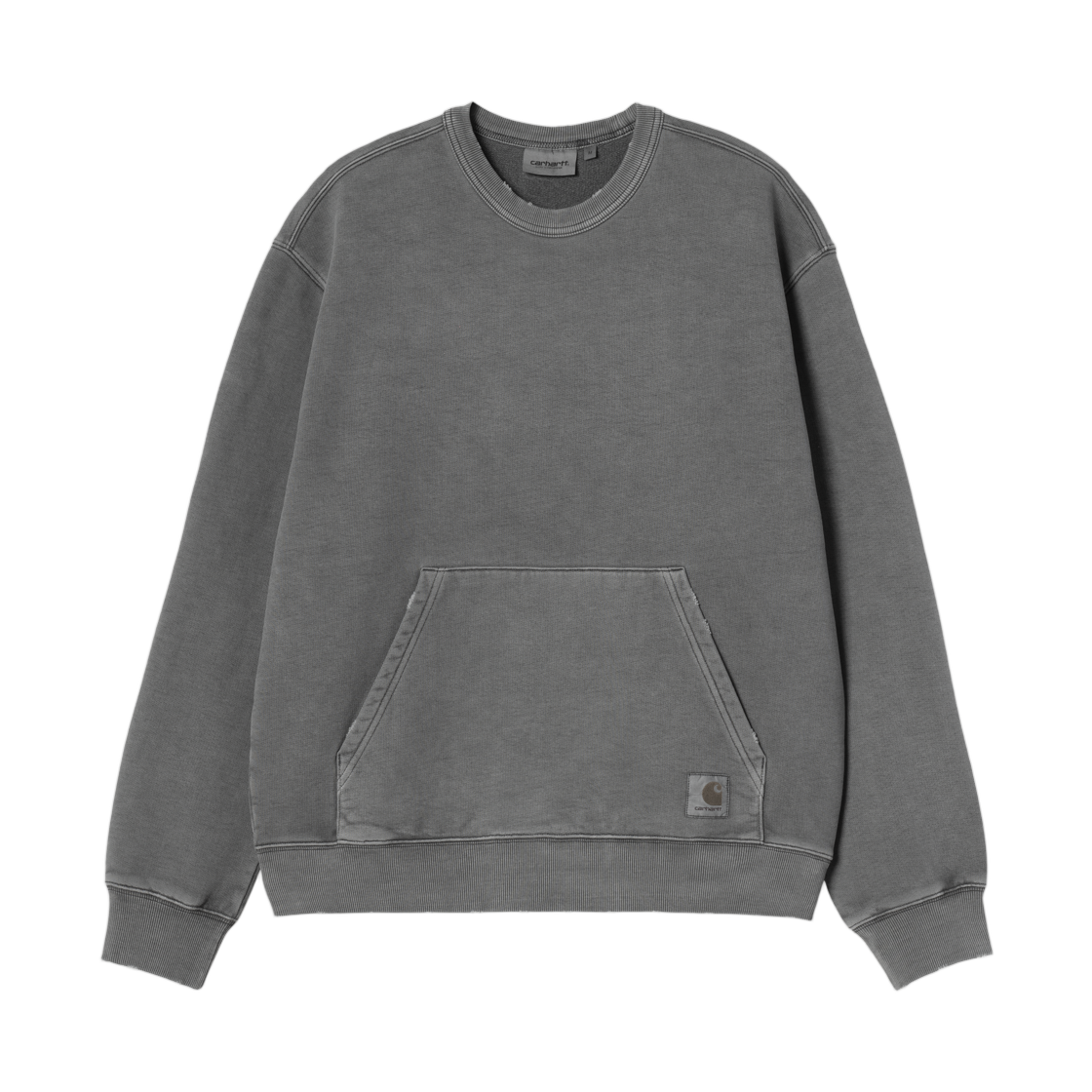I036054-89-B7 Carhartt WIP Torion Sweatshirt Black Grind Washed