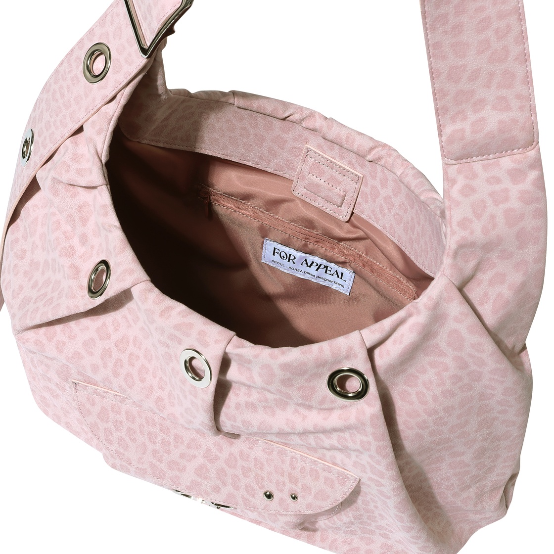 포어필 캐리 올 라지 호보백 레오파트 핑크(For Appeal Carry All Large Hobo Bag Leopard Pink) - 4