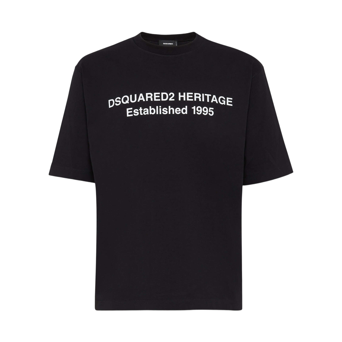 디스퀘어드2 루즈핏 헤리티지 티셔츠 블랙(Dsquared2 Loose Fit Heritage T-Shirt Black)