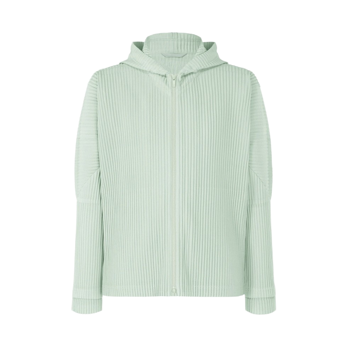 HP58-JL071-70 Homme Plisse Issey Miyake MC July Zip Up Parka Sericite Blue