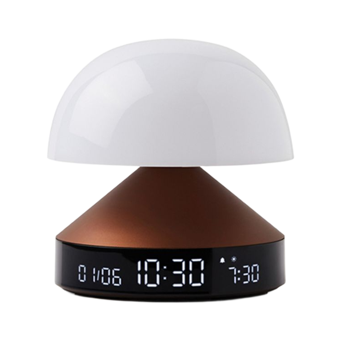 렉슨 미나 선라이즈 램프 알람 시계 브론즈(Lexon Mina Sunrise Lamp Alarm Clock Bronze)