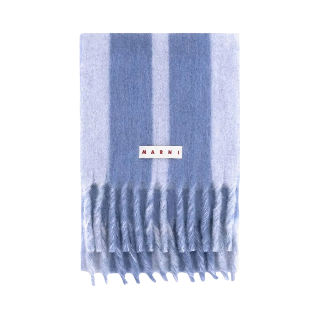 마르니 로고 프린트 울 머플러 글래스(Marni Logo Print Wool Muffler Glass)