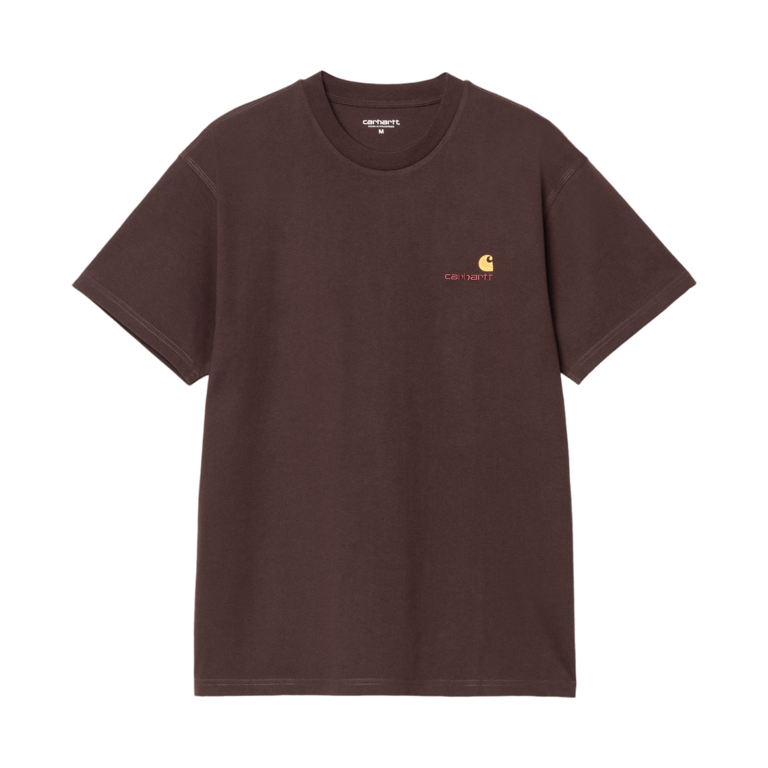 I029956-33H-XX Carhartt WIP S/S American Script T-Shirt Palisander