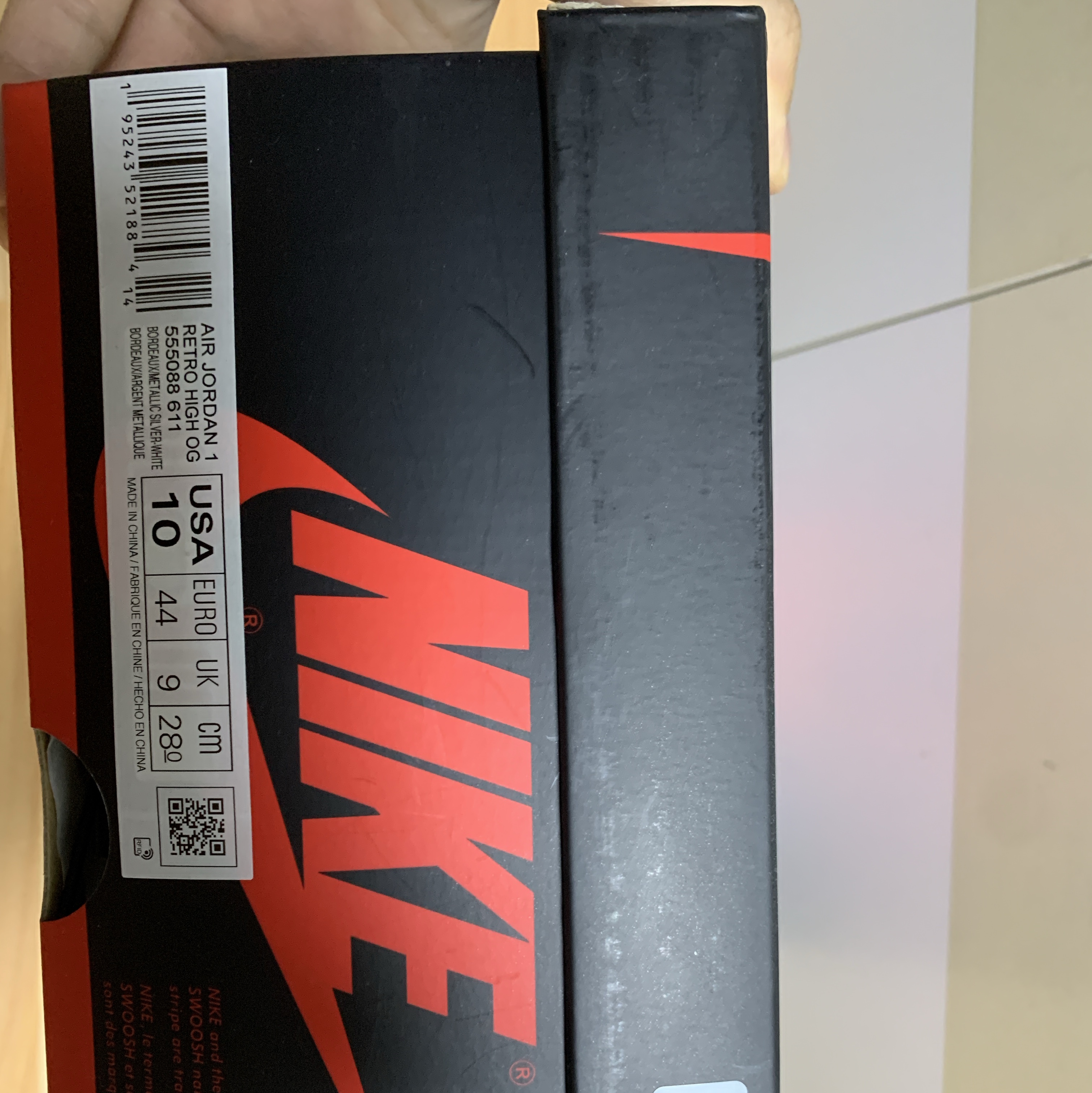 Jordan 1 Retro High OG Bordeaux 착용 스타일