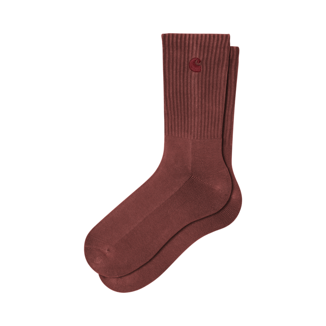 I035135-33G-5F Carhartt WIP Hudson Socks Marsala Chalk Wash