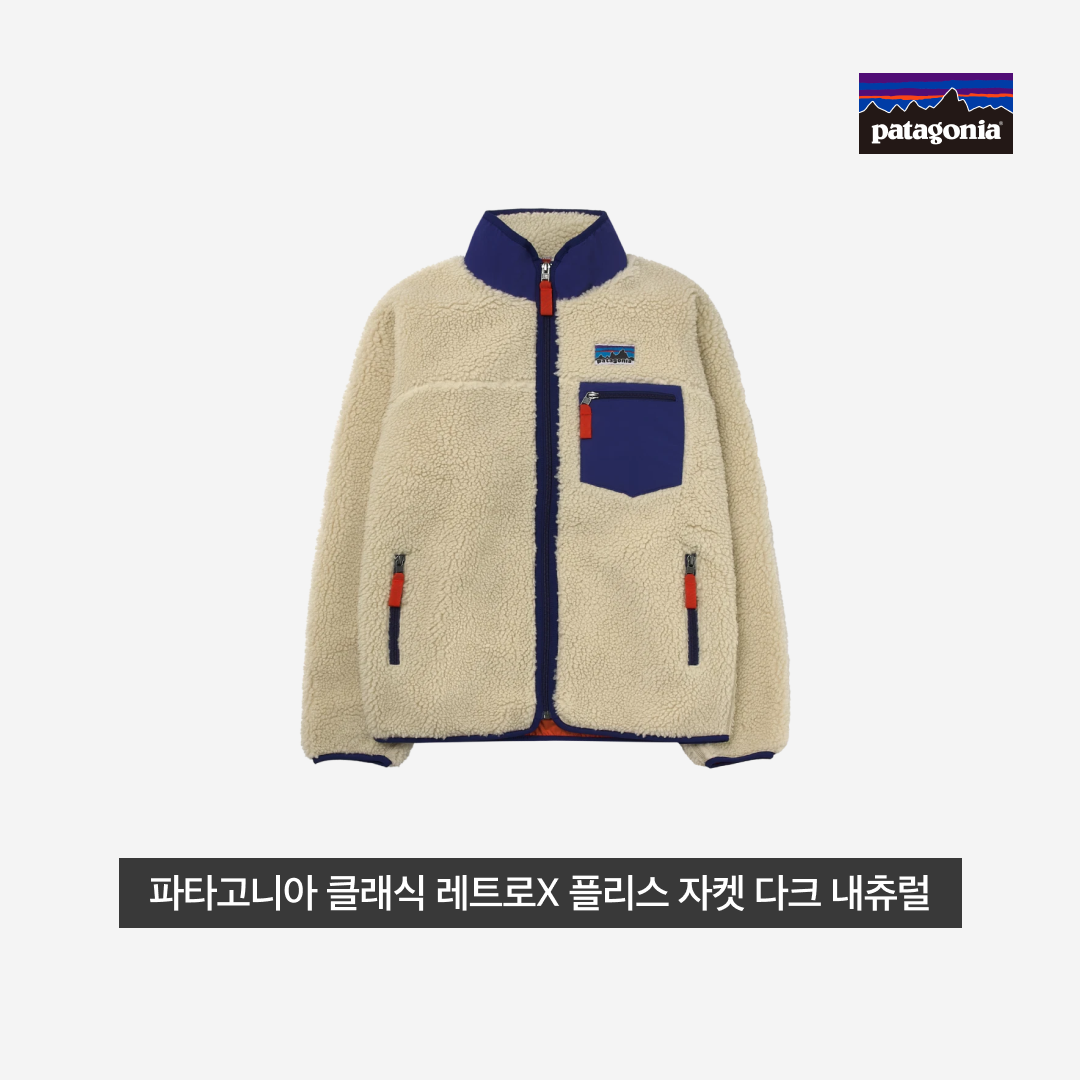 Patagonia Classic Retro-X Fleece Jacket Dark Natural, (W) Patagonia Classic Retro-X Fleece Jacket Dark Natural 착용 스타일 - 3