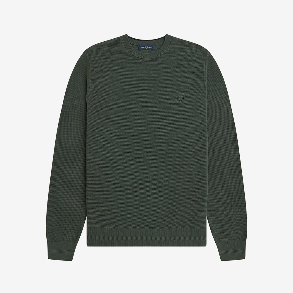 프레드 페리 피케 스티치 니트 코트 그린(Fred Perry Pique Stitch Knit Court Green) - 5