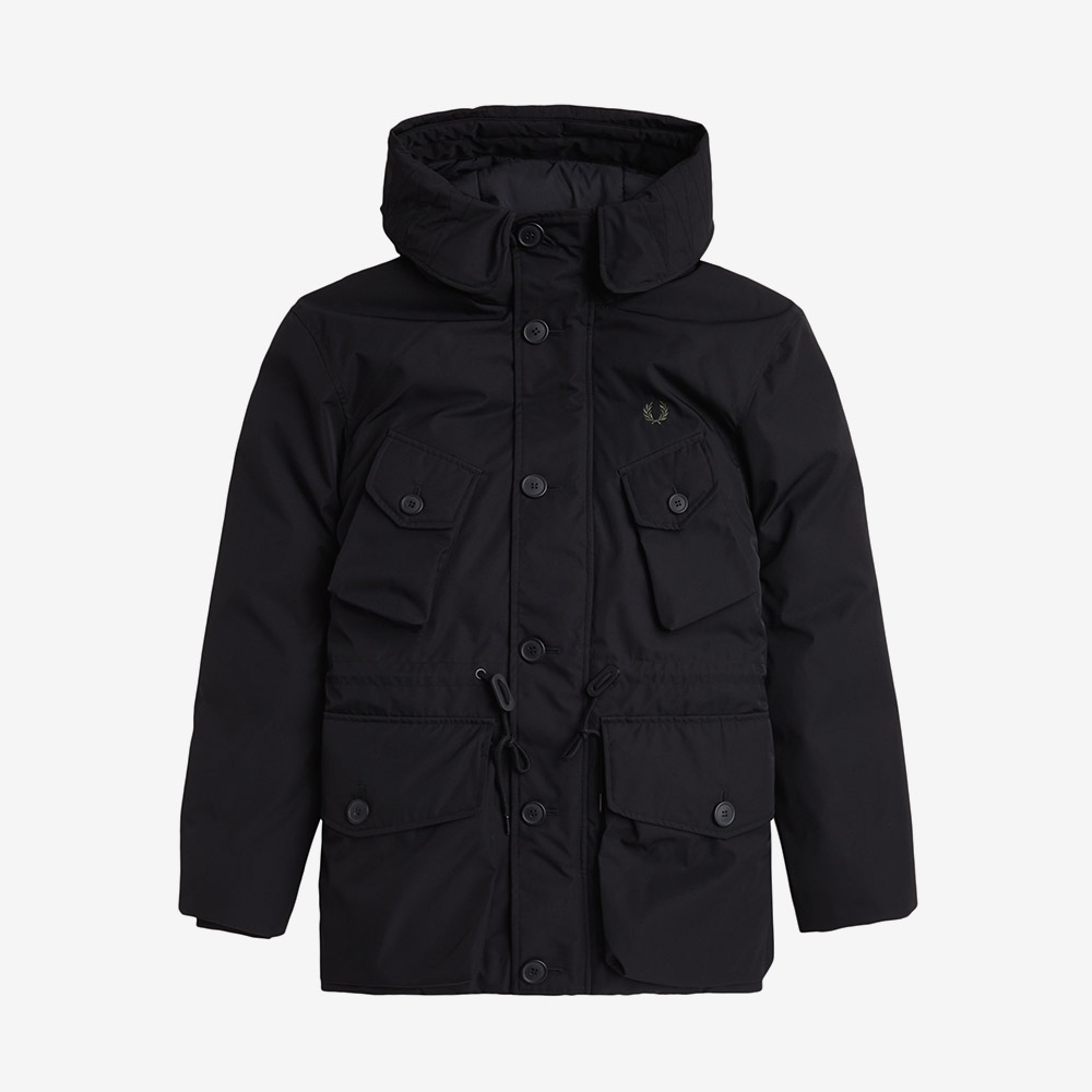 프레드 페리 패치 포켓 푸퍼 재킷 블랙(Fred Perry Patch Pocket Puffer Jacket Black) - 6