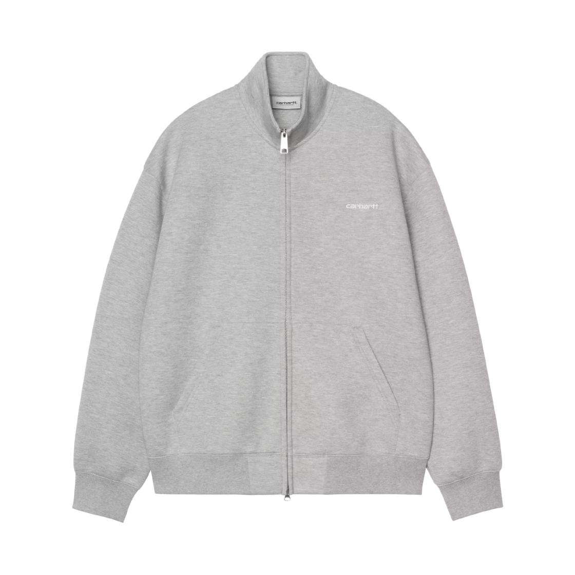 I036056-00D-XX Carhartt WIP Alda Zip Sweat Jacket Grey Heather White