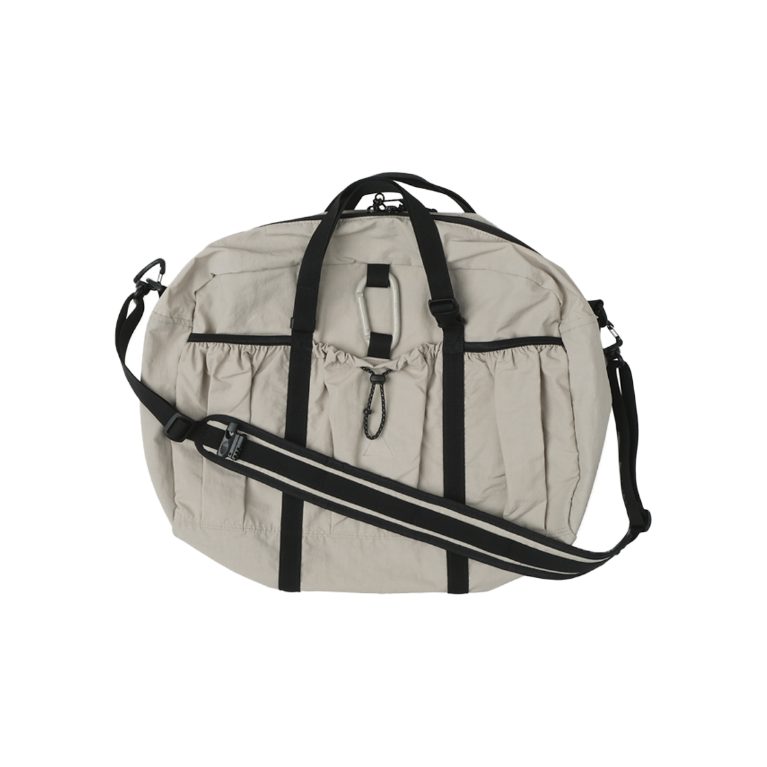 B-102 mmogarden mmo Boston Bag 075 Nylon Slub Greige