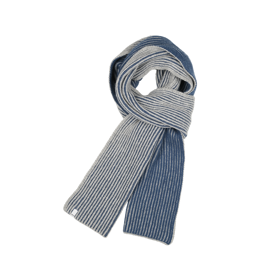 G-048 mmogarden 2-Day Knit Muffler Gray/Blue