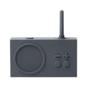 Lexon Tykho 3 FM Radio Bluetooth Speaker Dark Grey