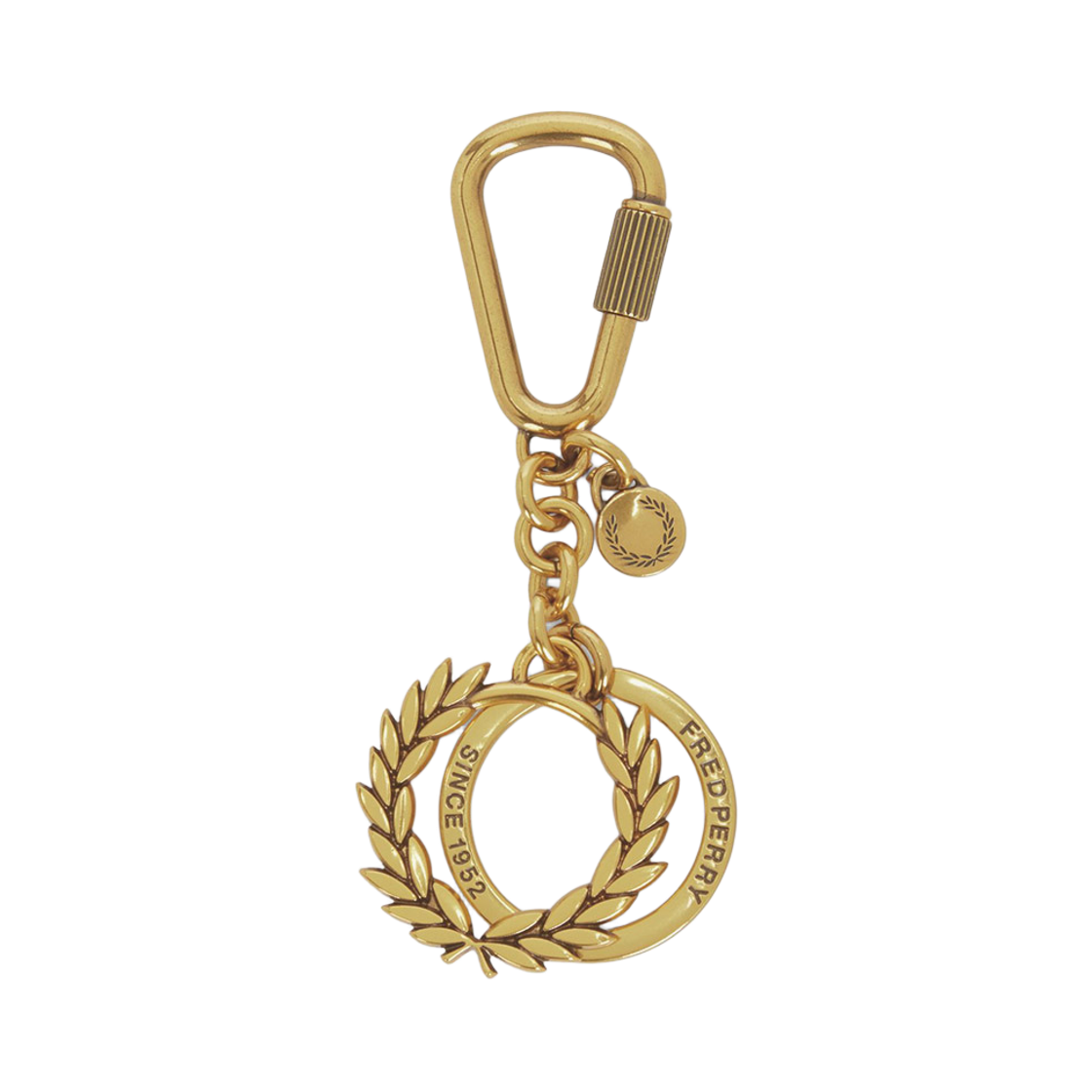 CFPU2534717-480 Fred Perry Laurel Wreath Keyring Gold
