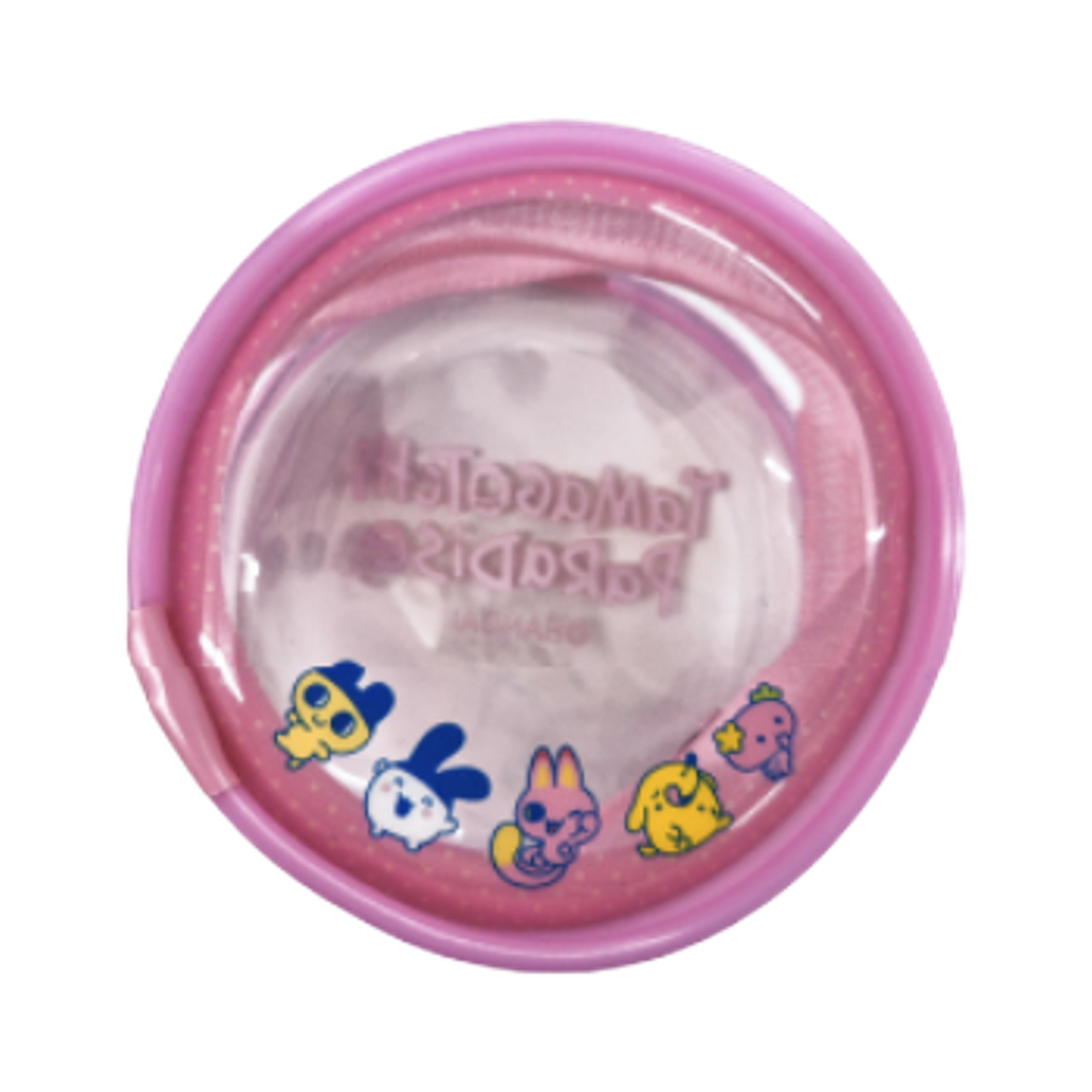 다마고치 파라다이스 팝업 스토어 원형 파우치 핑크(Tamagotchi Paradise Pop Up Store Round Pouch Pink)
