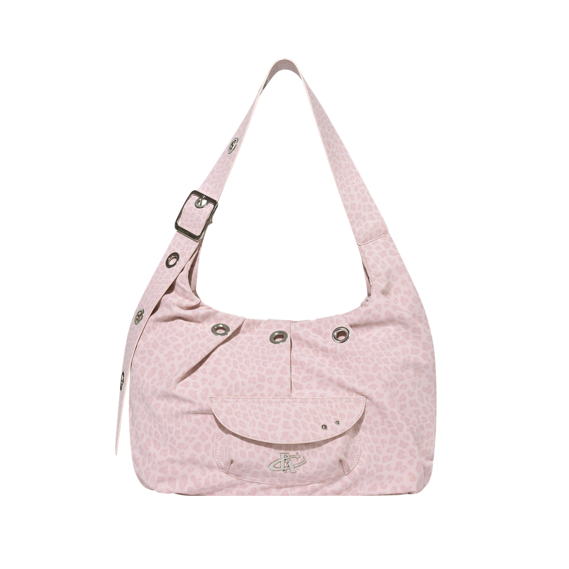 FACLHLP For Appeal Carry All Large Hobo Bag Leopard Pink