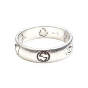 Gucci Blind for Love Silver Ring (Size 11)
