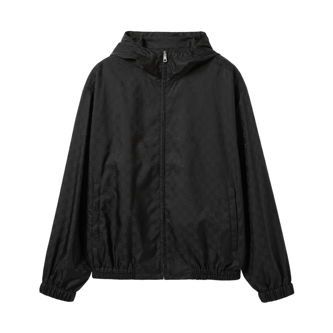 814110-ZASZD-1000 Gucci GG Nylon Jacquard Jacket Black