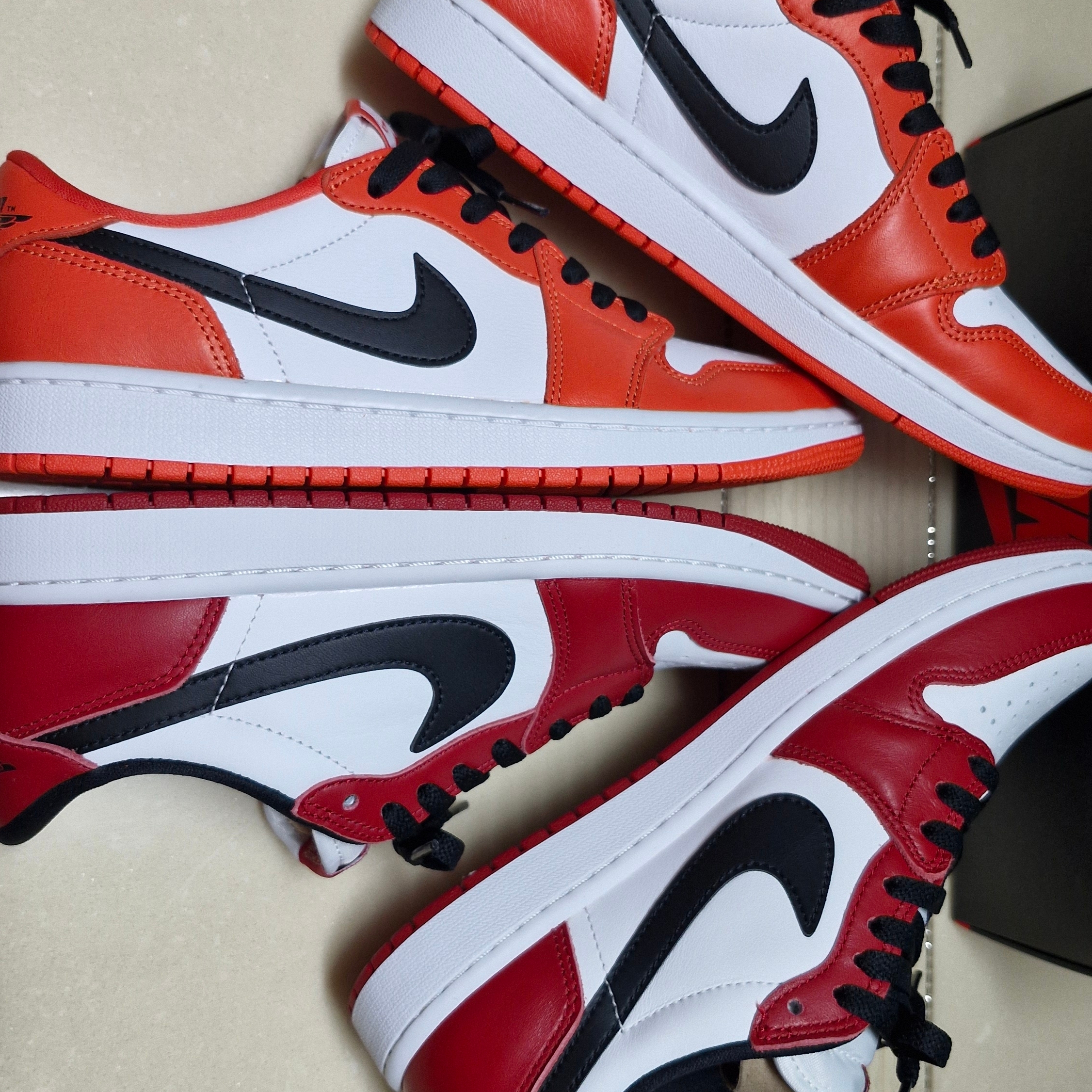 Jordan 1 Retro Low OG Chicago 착용 스타일 - 1
