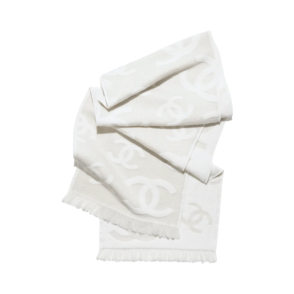 샤넬 스카프 울 라이트 베이지 에크루(Chanel Scarf Wool Light Beige Ecru) - 1