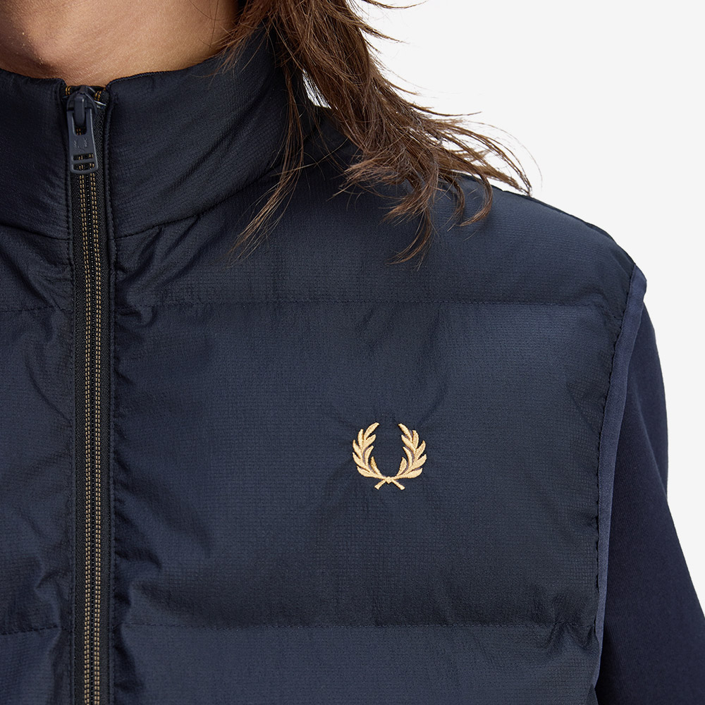 프레드 페리 인슐레이트 베스트 네이비(Fred Perry Insulated Vest Navy Snow White) - 4