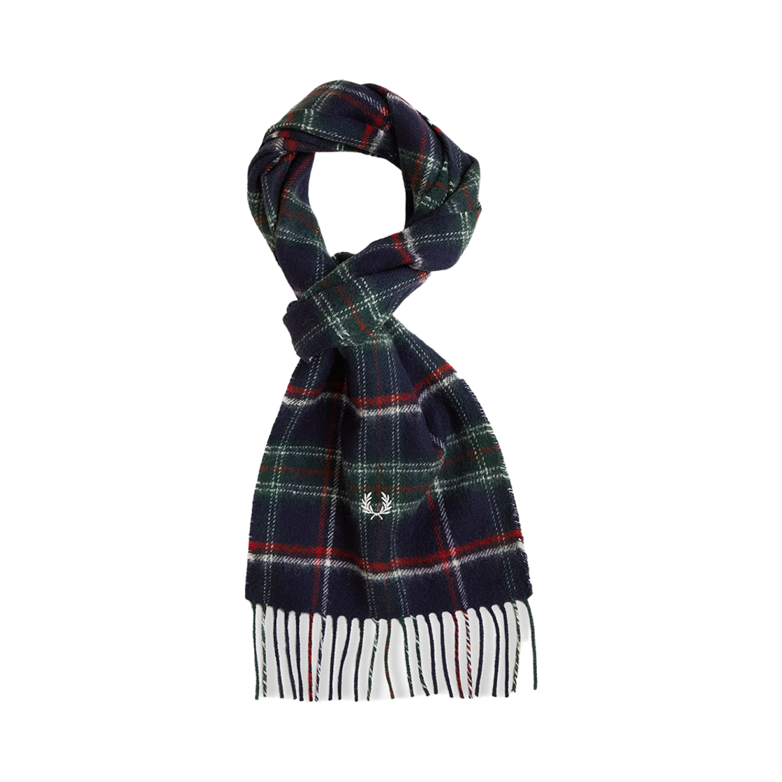 CFPU2538137-Z89 Fred Perry Lambswool Tartan Scarf Fredperry Tartan
