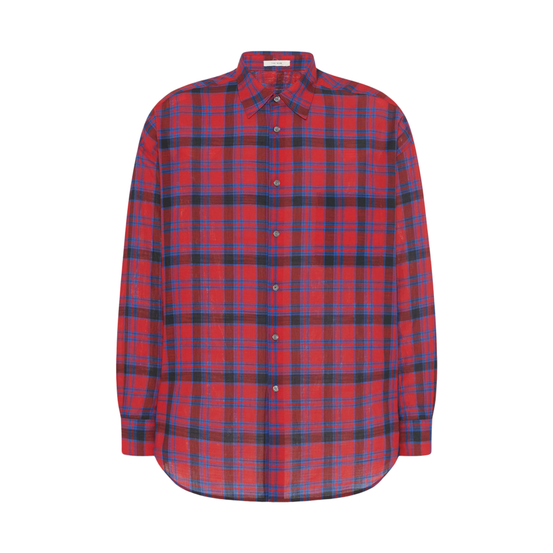 882W3796RDB The Row Lancaster Cotton Shirt Red