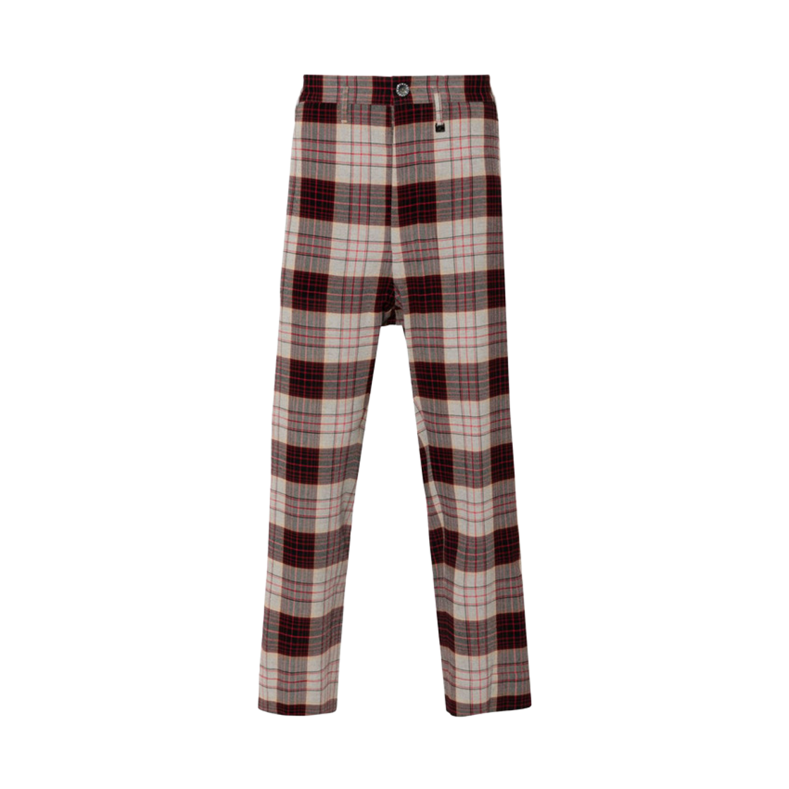 2F01000L-W00VM-P207 Vivienne Westwood Check Printing Pants Red