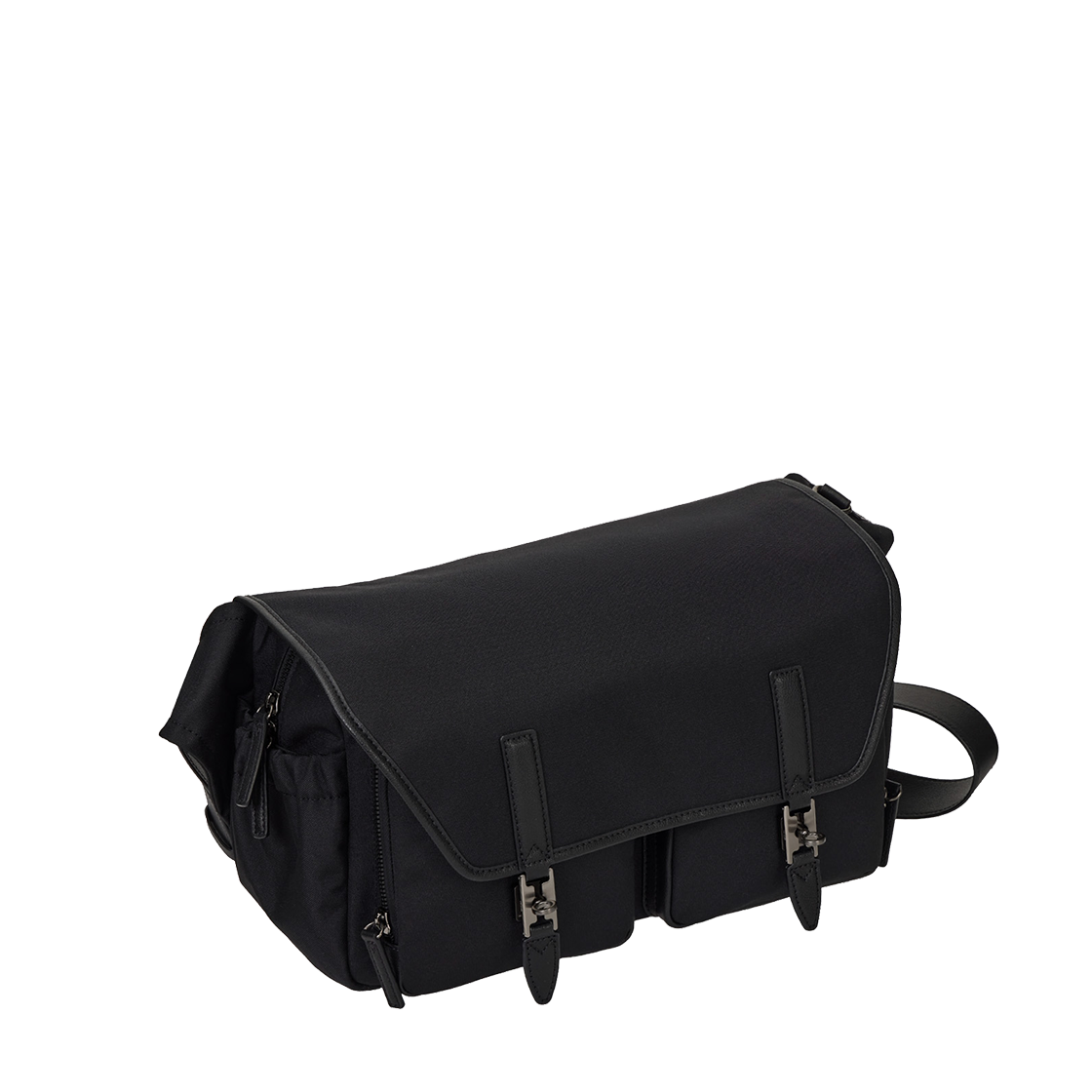 [10% 쿠폰] 분크 헤이 더블 포켓 코듀라 숄더 미듐 블랙