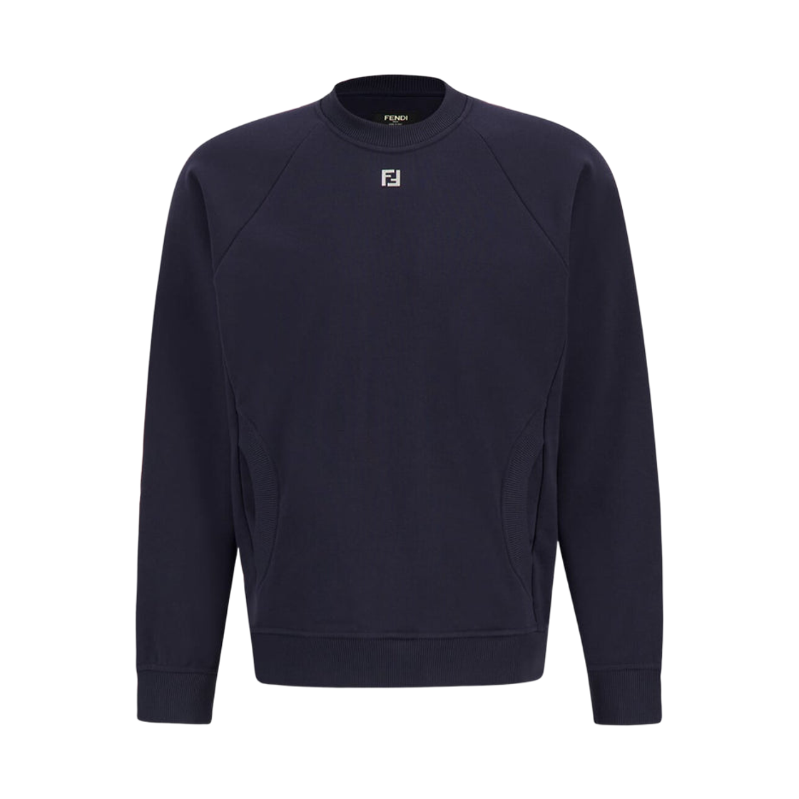 FY1340AOYVF0PTH Fendi Cotton FF Logo Sweater Blue