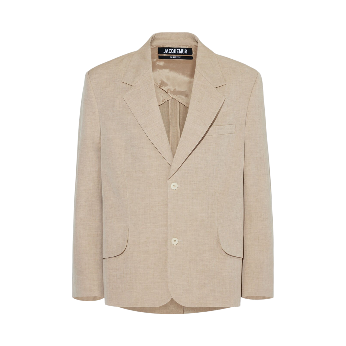 자크뮈스 레 스컬프처 티톨로 자켓 베이지(Jacquemus Les Sculptures Titolo Jacket Beige)