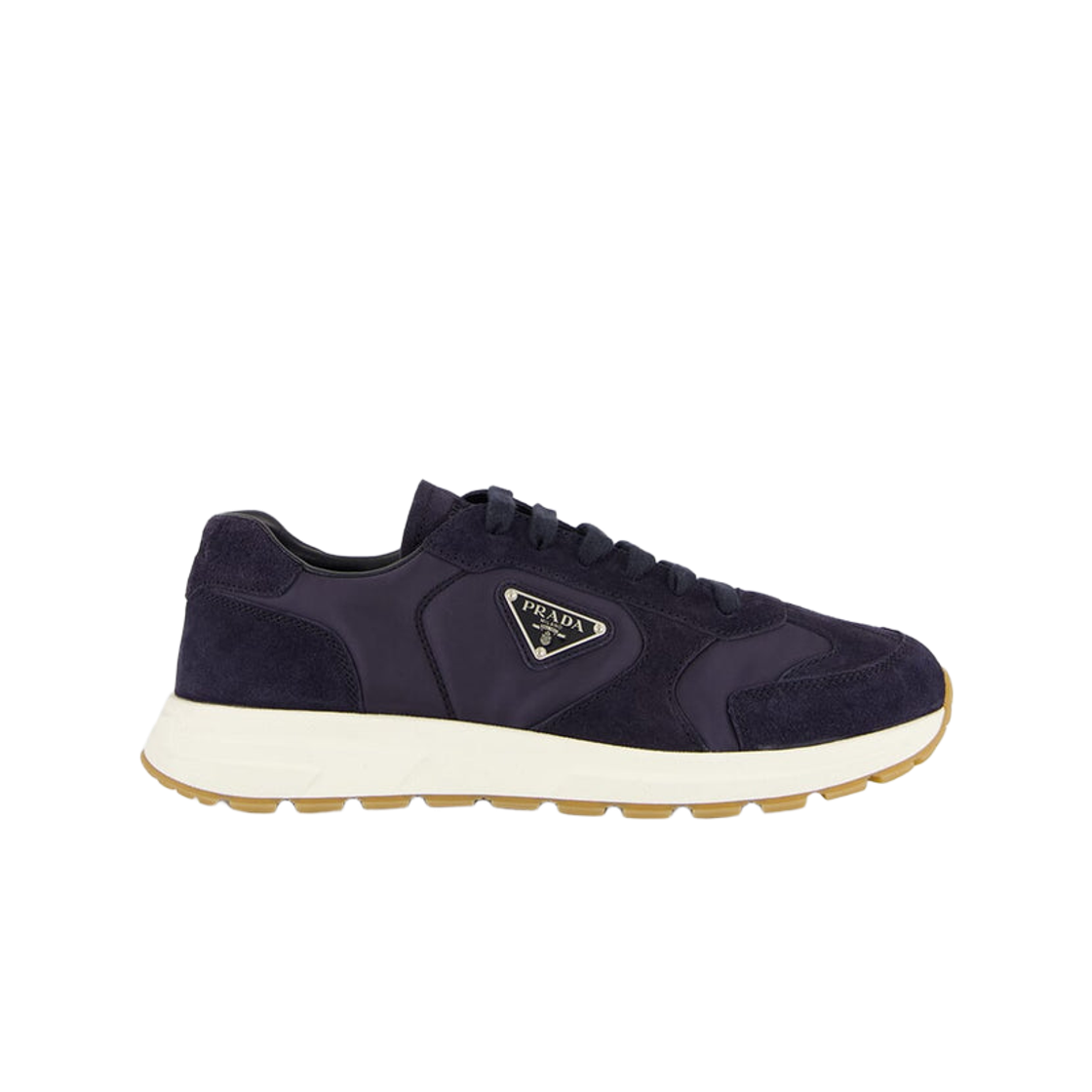 2EE455-D7R-F0008 Prada Prax Suede and Re-Nylon Sneakers Navy
