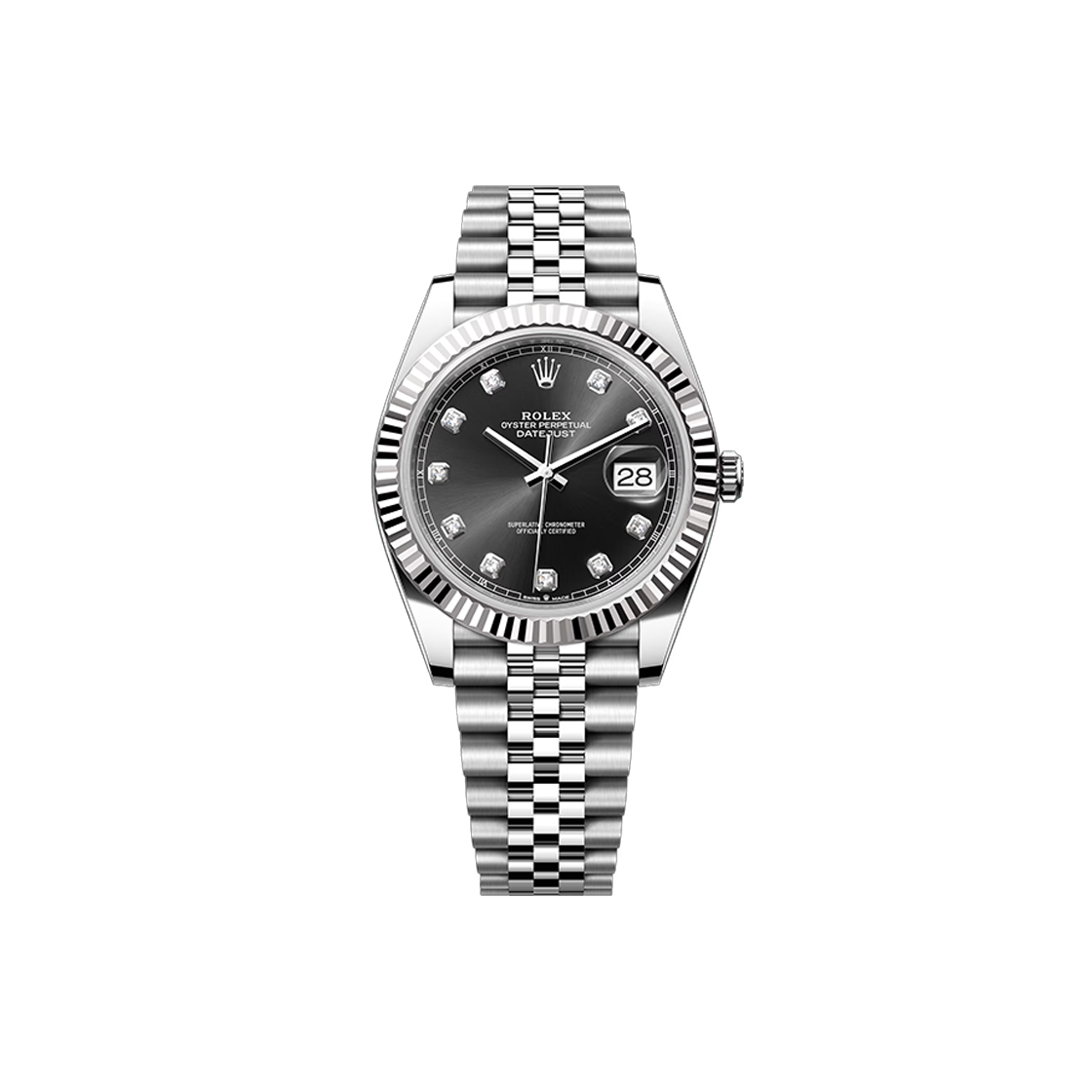 IT3F4GCLPRC4 Rolex Datejust 41 - 126334 Black 10P Jubilee No. 6949