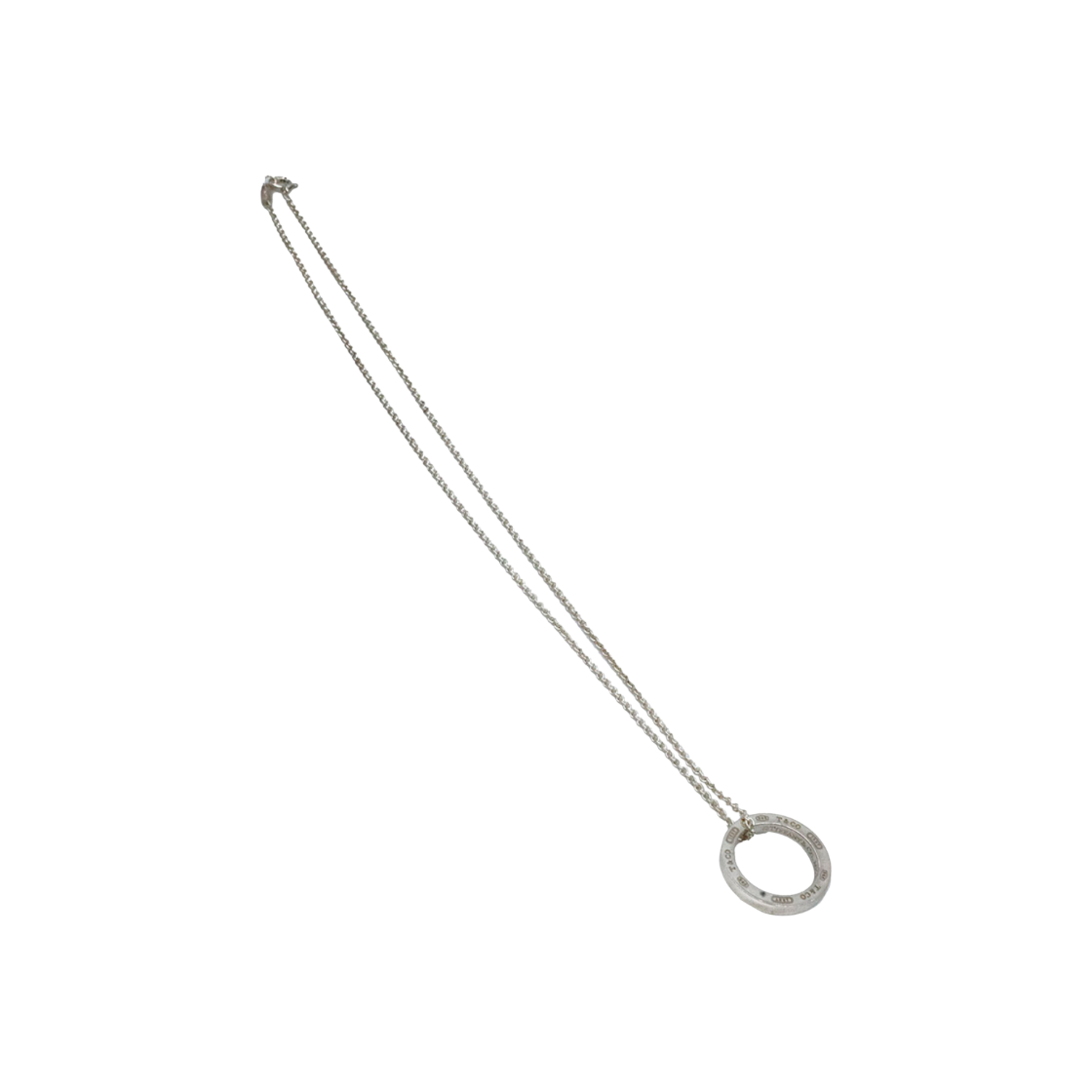 티파니 5049179 925 스털링 실버 1837 서클 펜던트 M 목걸이(Tiffany & Co. 1837 Circle Pendant M Necklace in 925 Sterling Silver)