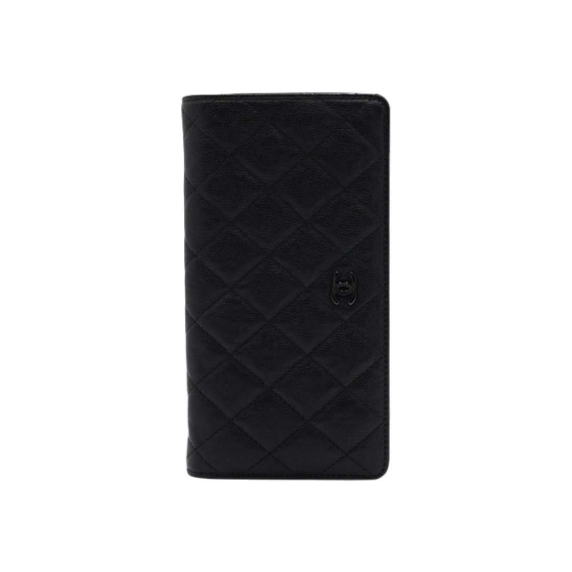 ITAJT8AGHF9N Chanel A31509 All-Black Calfskin CC Timeless Classic Flap Wallet