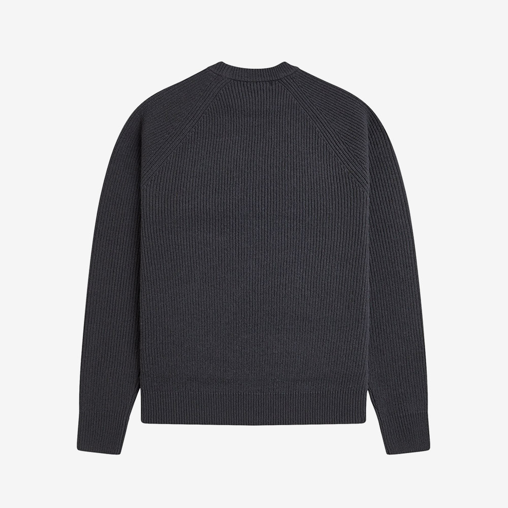 프레드 페리 램스울 래글런 니트 앵커 그레이(Fred Perry Lambswool Raglan Knit Anchor Grey) - 6