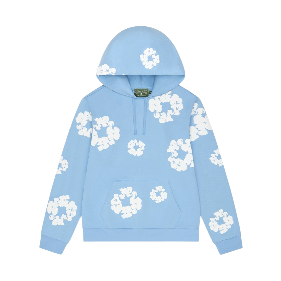 - Denim Tears Cotton Wreath Hoodie Light Blue