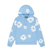 Denim Tears Cotton Wreath Hoodie Light Blue